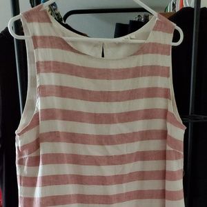 NWOT Red and White Stripped Dress